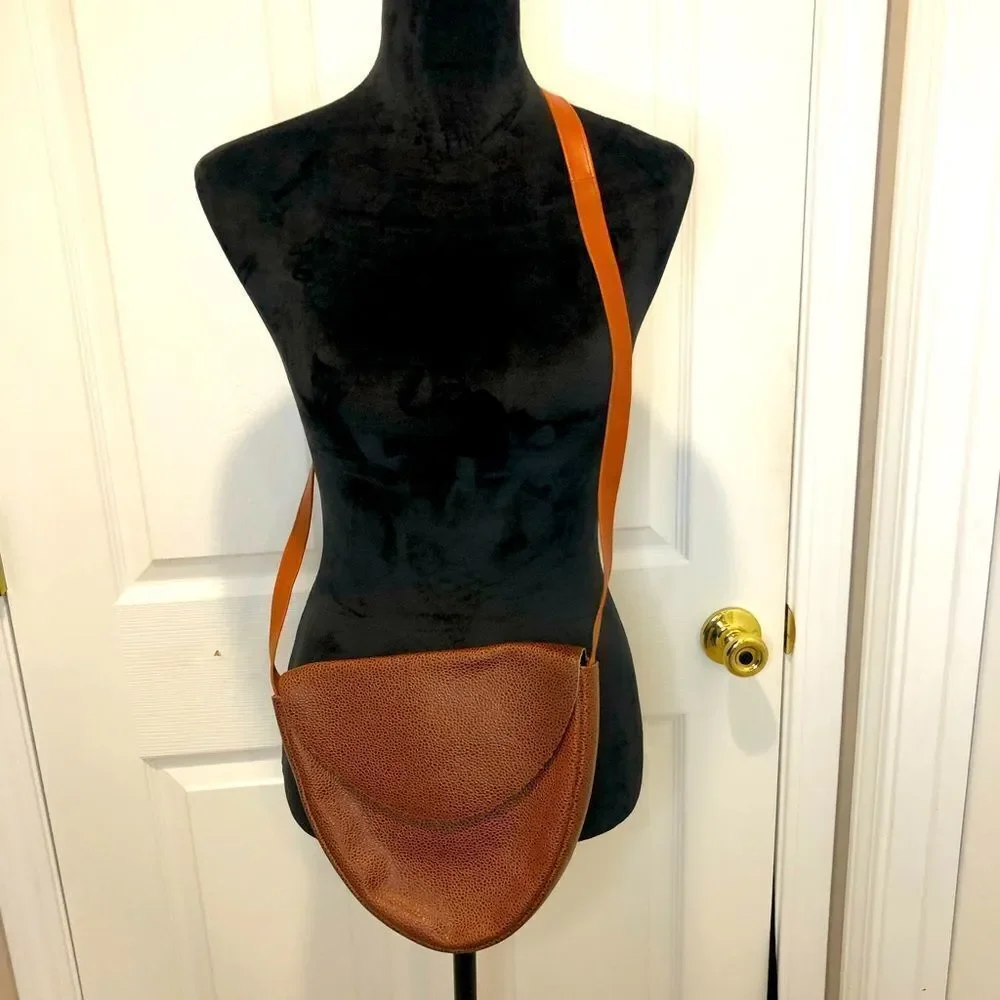 Seducta brown leather purse bag - Picture 1 of 8